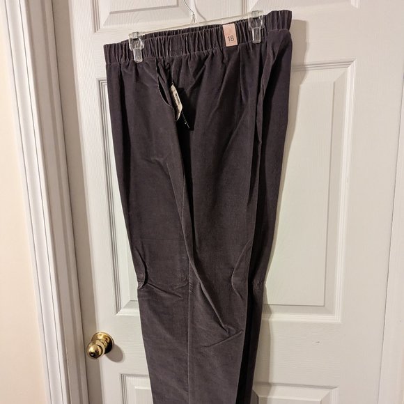 Dress Barn Pants & Jumpsuits Womens Corduroy Gray Pants By